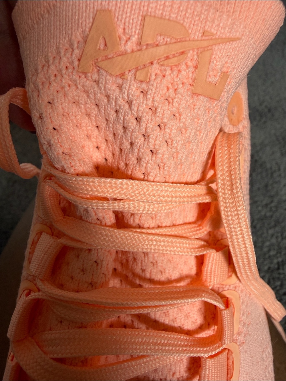 APL Techloom Breeze Peach/Coral Knit Athletic Sneakers - Picture 4 of 7